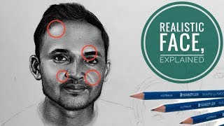 How i shade realistic face (eng sub) explained with tools // pawan nath ART
