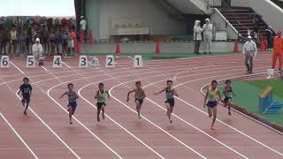 今ゆうき6年男子100m1 第20回キッズコロシアム大会