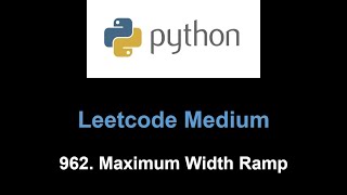 Leetcode 962. Maximum Width Ramp (monotonic stack)