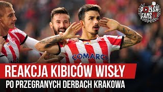 Reakcja kibiców Wisły po przegranych derbach Krakowa (29.09.2019 r.)