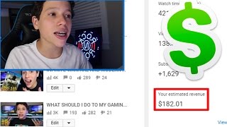 Showing How Much Youtube ACTUALLY Pays Me! ($2,000)
