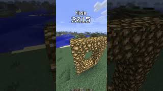 Minecraft Aether Portal 2015😃 vs 2025😢 #shorts