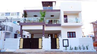 4.8 சென்ட்டில் 2450sqftல் அழகான 4BHK வீடு | North Facing 4BHK Duplex House | Booking Call 7338922807