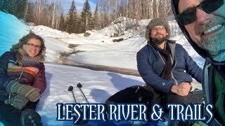 Ice Creeking with Greg and Libby, Lester River—Duluth MN. 🥾⛰️🧊