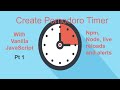 Pomodoro application step by step in Vanilla JS