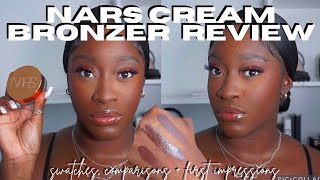 *NEW* NARS BRONZING CREAM REVIEW ON DARK SKIN | LAGUNA CREAM BRONZER | SWATCHES + COMPARISONS