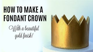 How to make a fondant crown!