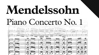 Mendelssohn - Piano Concerto No. 1, Op. 25 (Sheet Music)