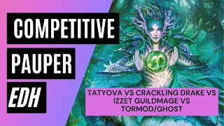 cPDH Gameplay - Tatyova  vs. Crackling Drake vs. Izzet Guildmage vs Tormod/Ghost