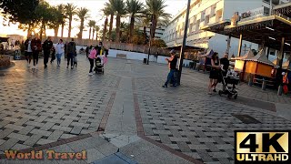 Eilat City Walking Tour On The Promenade - Israel 🇮🇱 - 4K