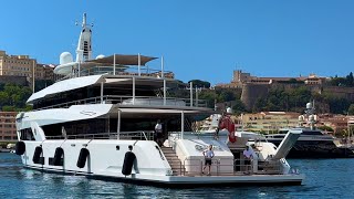 $65 MILLION MOON SAND 56m•CHARLES HO TSU-KWOK •LURSSEN•2021•DOCKING MONACO MARINA@emmansvlogfr