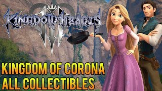 Ⓜ Kingdom Hearts 3 ▸Kingdom of Corona 100% All Collectibles (Treasures \u0026 Lucky Emblems)