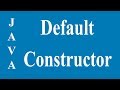 Default Constructor in java