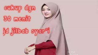 Tutorial cara menjahit kerudung syar'i