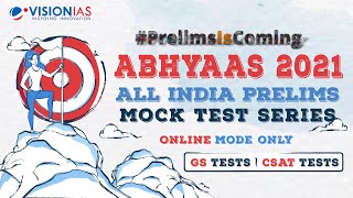 Abhyaas 2021 | GS \u0026 CSAT Tests | Online mode only