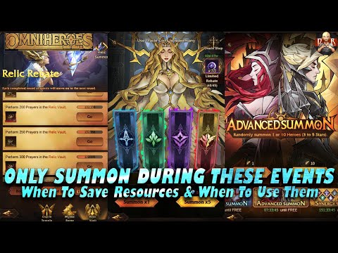 [Omniheroes] - These are the best events to Summon on! DO NOT make the mistake & summon early!