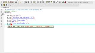 program in C to add two numbers using pointers