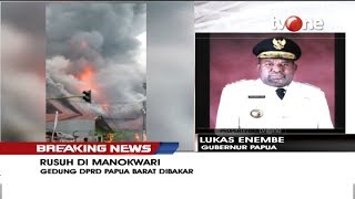 [BREAKING NEWS] Gubernur Papua: Orang Indonesia Tidak Boleh Memancing Amarah Orang Papua