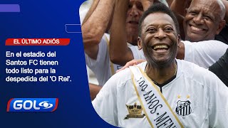 Siguen los preparativos para la despedida de Pelé, en Brasil