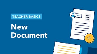 Teacher Basics 6. - Adding Content - New Document (iOS)