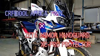 【custom】CRF1000L アフリカツイン ZETAハンドガード取り付け