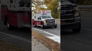 Bethpage fire department Ambulance 906 arriving to a signal 9