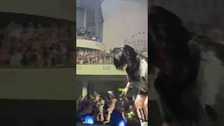 Fans Throwing stuffs at her