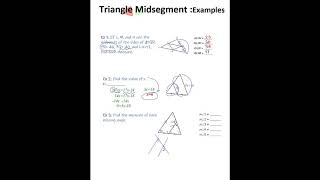 5 3 Triangle Midsegment examples