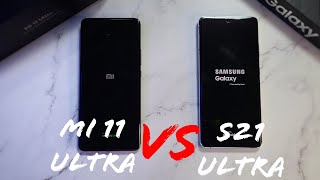 Xiaomi Mi 11 Ultra vs Samsung S21 Ultra Speed, RAM, Temperature, Geekbench Test! SD 888 vs Exy 2100