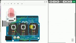 Webduino 模擬器：按鈕開關控制三色LED燈