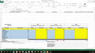 Nutzwertanalyse in Excel erstellen: SVerweis, WVerweis, Max, Wenn-Funktion - Angebotsvergleich