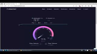 Fibex Telecom 80Mb/s Speedtest