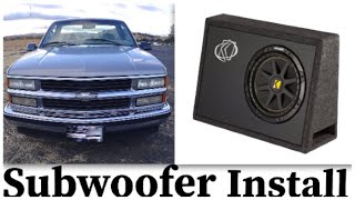 SUBWOOFER INSTALL : My how to video for installing a subwoofer