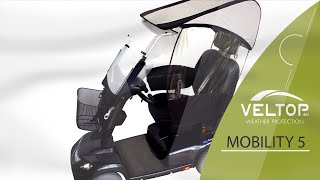 VELTOP MOBILITY 5 - Regenbeschermingspresentatie voor Scootermobiel