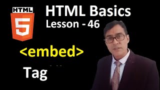 Embed tag in HTML | HTML besic lesson - 46 | html for beginners | embed media file in html