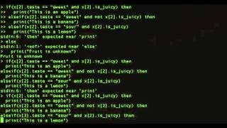 Learning Lua - If-Then-Else