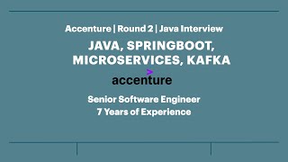 Accenture | Round 2 | Java Interview Questions & Answers