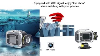 GoPro Style 1080P Waterproof Wifi Sport Action Camera with 2000mAh Controlled by Phone review