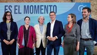 Feijóo y Sémper intervienen en la presentación del Programa Cultura en Madrid.