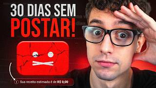 30 Dias Sem Postar o que Acontece com o Canal do YouTube?