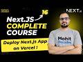 NextJS Tutorial #50 - Deploy Next.js App on Vercel