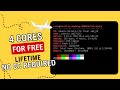 How to get a 4 core 12gb ram vps / server for free no credit card required and lifetime !