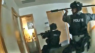 Bodycam Footage of SWAT Team Rescuing Two Female Hostages in Queen Anne, Seattle, WA