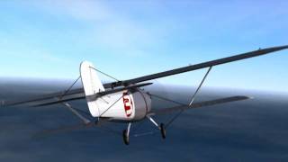 Breguet XIX aircraft (Br. 19 short 3d animation)