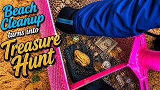 Beach Cleanup Turns Into Treasure Hunt: Discovered Lost Treasure and Strange Finds
