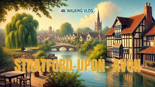 4K | Town Centre | Stratford-upon-Avon | Warwickshire, UK #4k #town #city #citywalk #walking #tour