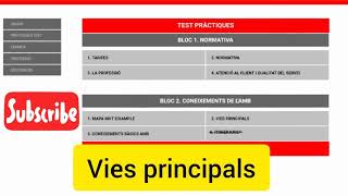 Taxi test ( VIES PRINCIPALS )