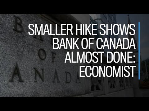 Smaller Hike Shows Bank Of Canada Almost Done: Economist - YouTube