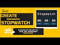 Project- JavaScript Tutorial To Create Responsive Stopwatch in Simple & easy way using HTML CSS JS.