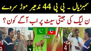 PP 44 Sambrial Survey | Nadhir Mor | Punjab Election Latest Survey| Pti Vs Pmln